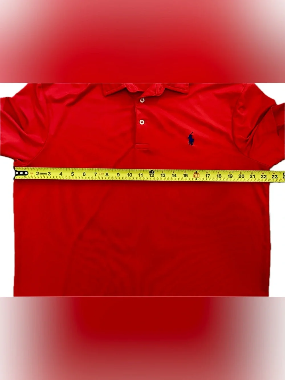 Polo Ralph Lauren Men’s Performance Polo - Size L - Red & Blue